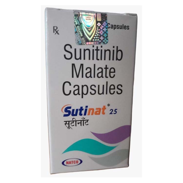 Sunitinib Malate 25mg Capsules