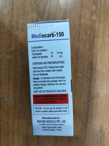 Mediocarb 150mg - Carboplatin Injuction
