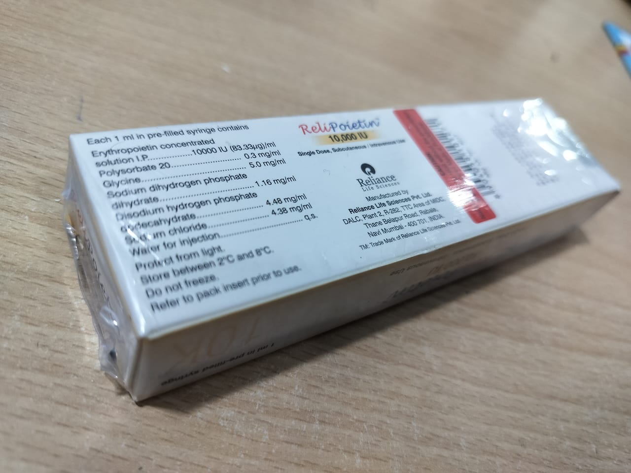 Relipoietin 10000iu - Erythropoietin Injection