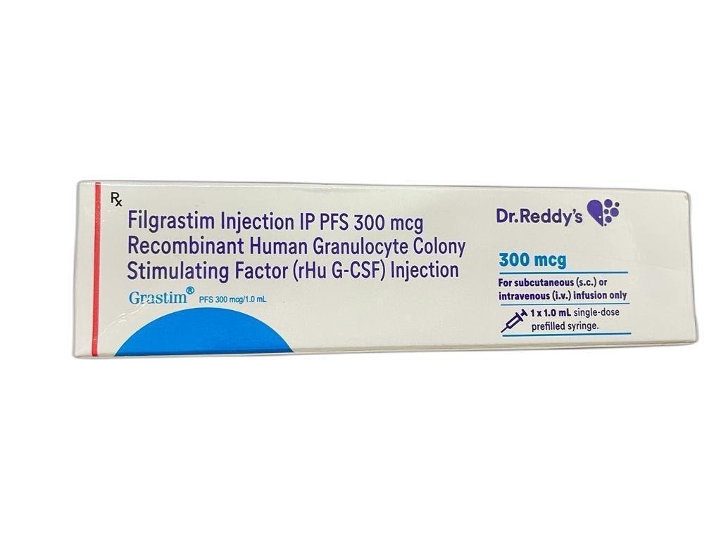 Grastim 300mcg - Filgrastim Injection, Recombinant Human Granulocyte Colony Stimulating Factor Injection