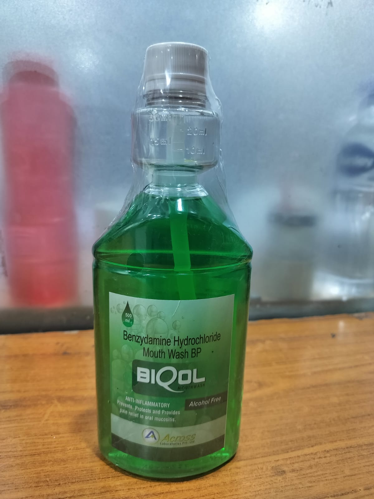 Biqol 500ml -  Benzydamine Hydmchloride Mouth Wash